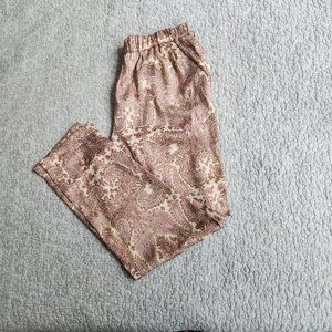 Forever 21 Boho Chic Silky Print Pull On Lounge Pants, Size M